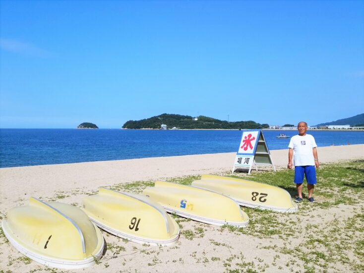 津田の松原　海の家