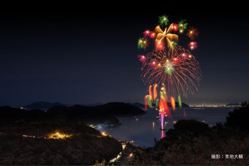 直島でも！海の花火🎇😍