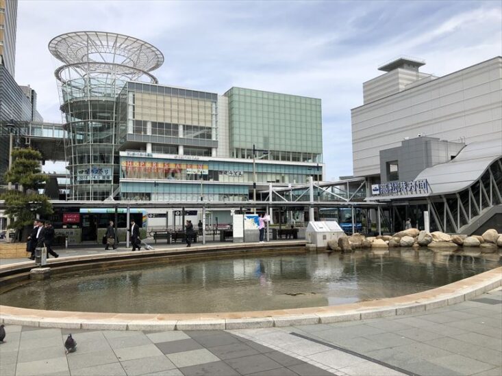 高松駅前でも聞こえる、さざ波の音