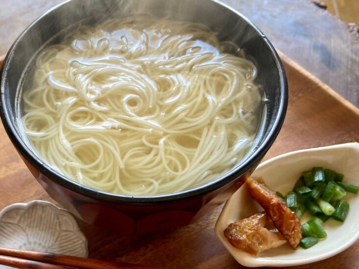 光の春・・・まだまだ寒い夜には「鯛塩にゅうめん」