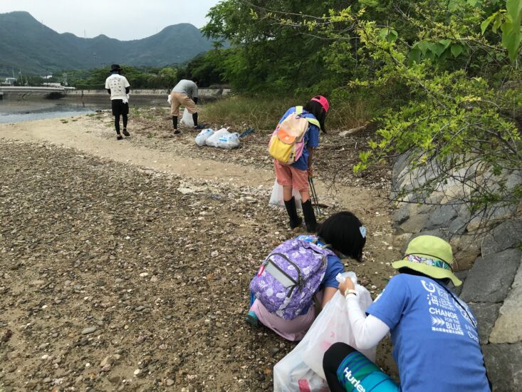 6月5日「世界環境デー」soicceria出張ビーチクリーン　＠海岸寺海水浴場