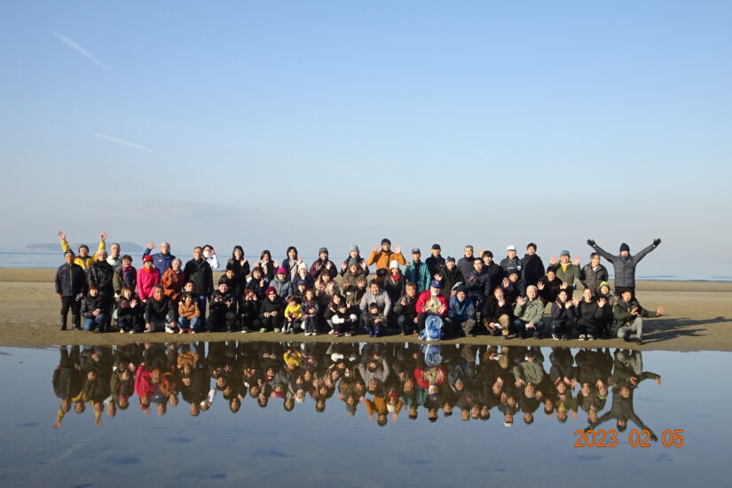 今年最初の清掃活動！心地よい空気が流れていました！　＠父母ケ浜