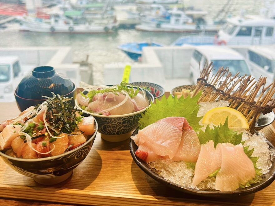 部位ごとの美味しさ・・「オリーブハマチ食べ比べ」