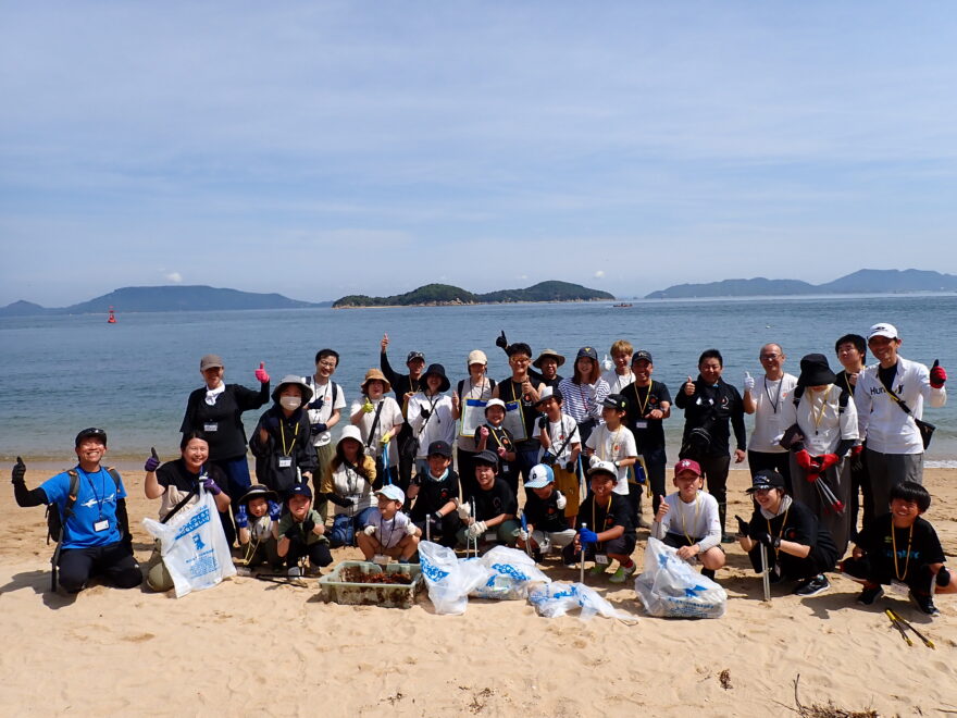 庵治で海岸クリーンアップ