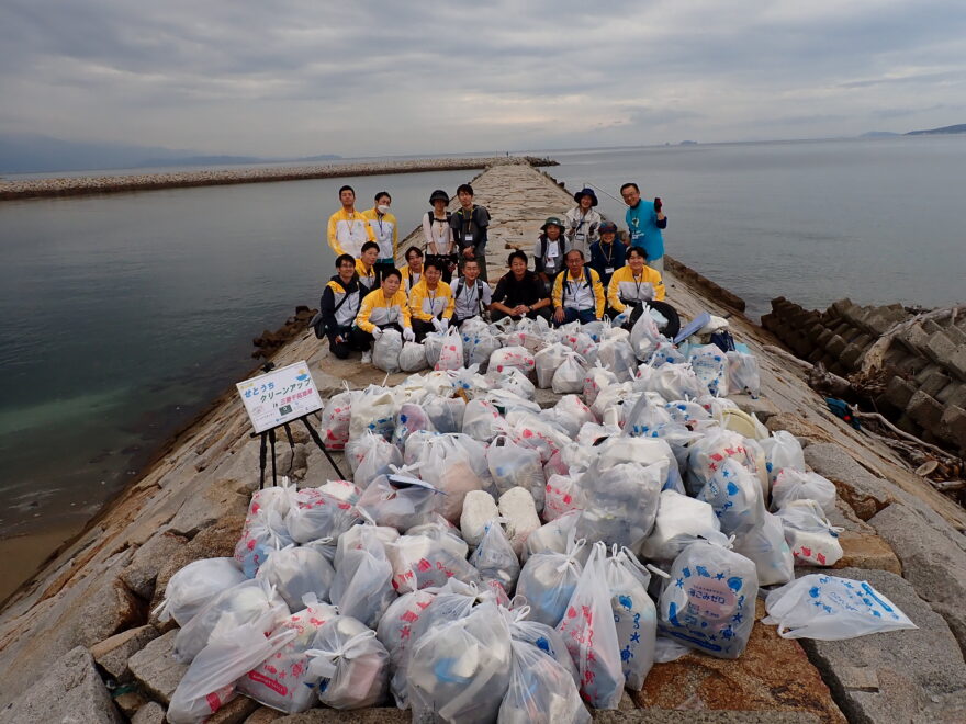 せとうちクリーンアップin三豊干拓海岸